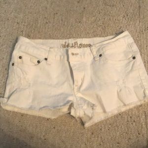 Distressed shorts
